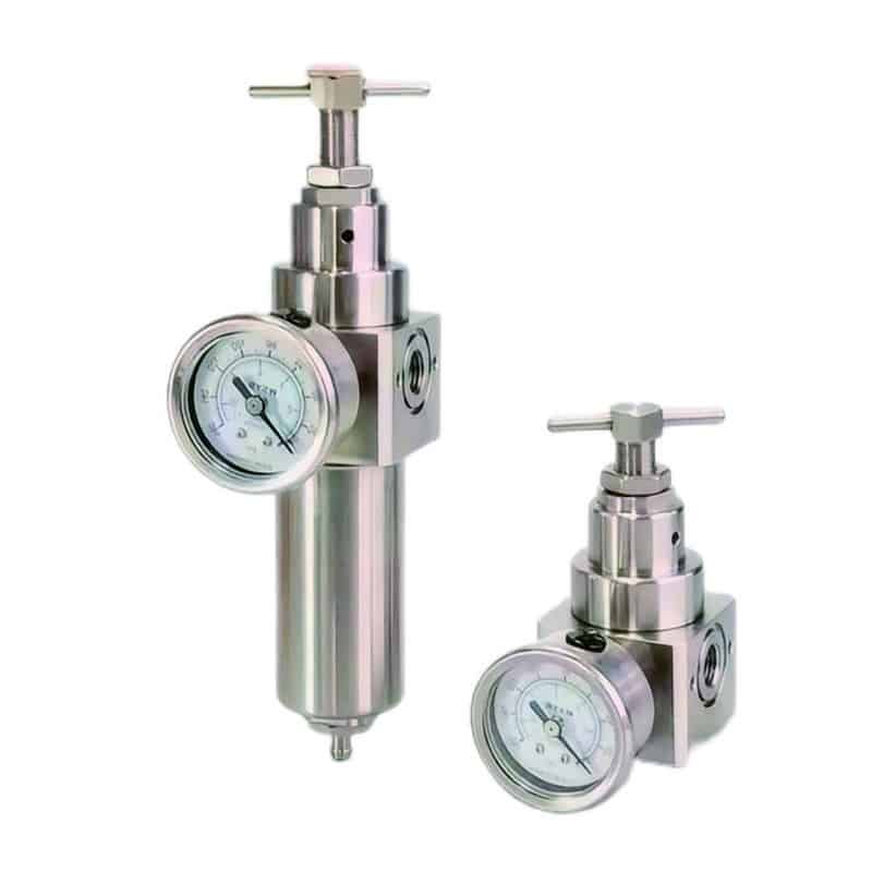 qfrh series stainless steel high pressure pneumatic filter regulator product view 1