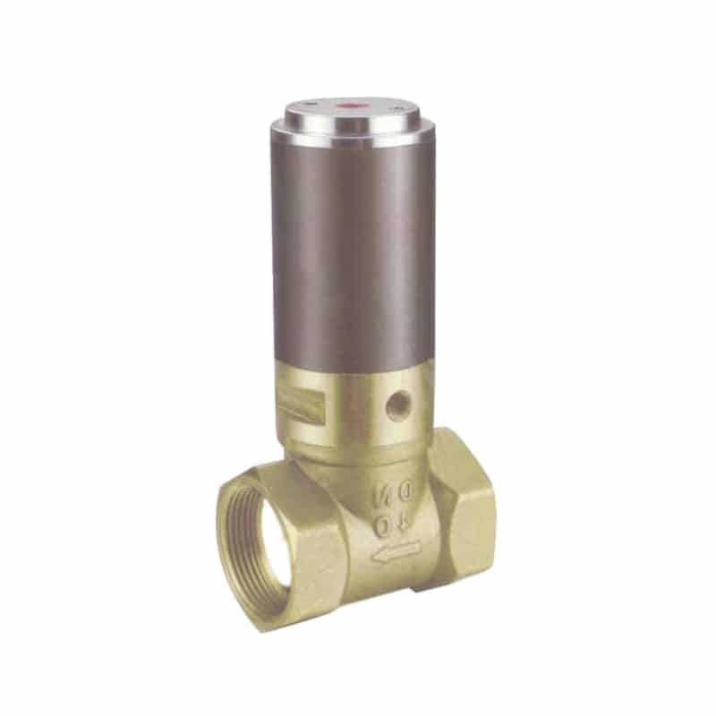 Actuator-operated seat valve representing a poppet-style process shutoff architecture