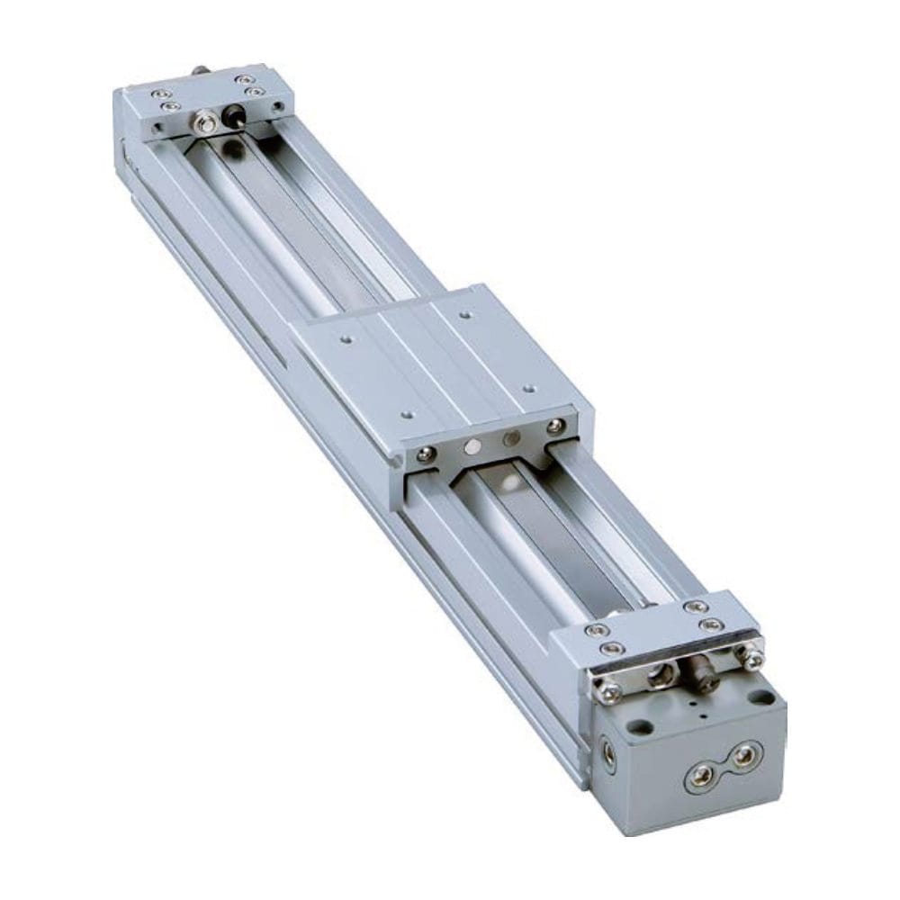 Guided MY1M rodless pneumatic slide used for high-speed point-to-point motion