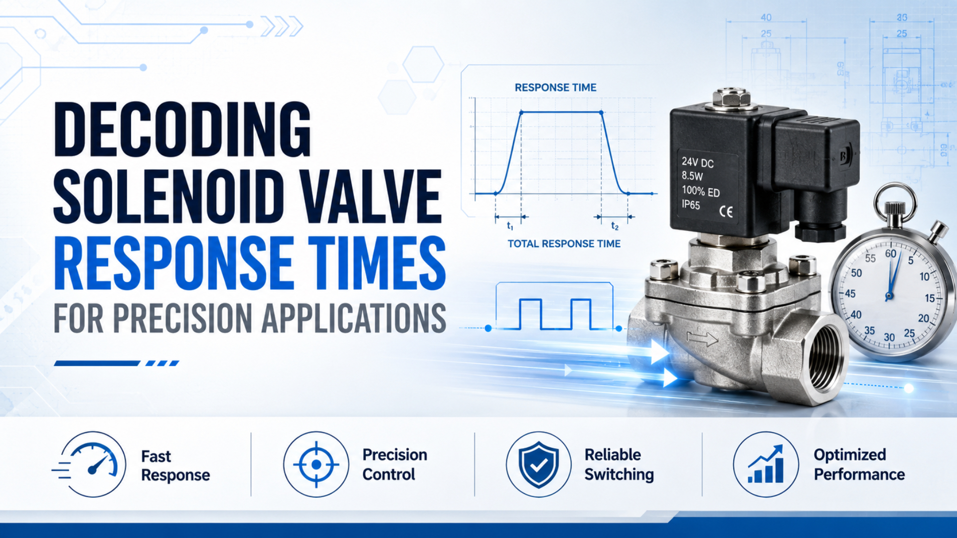 Analyse du temps de réponse d'une électrovanne pour une application pneumatique de précision