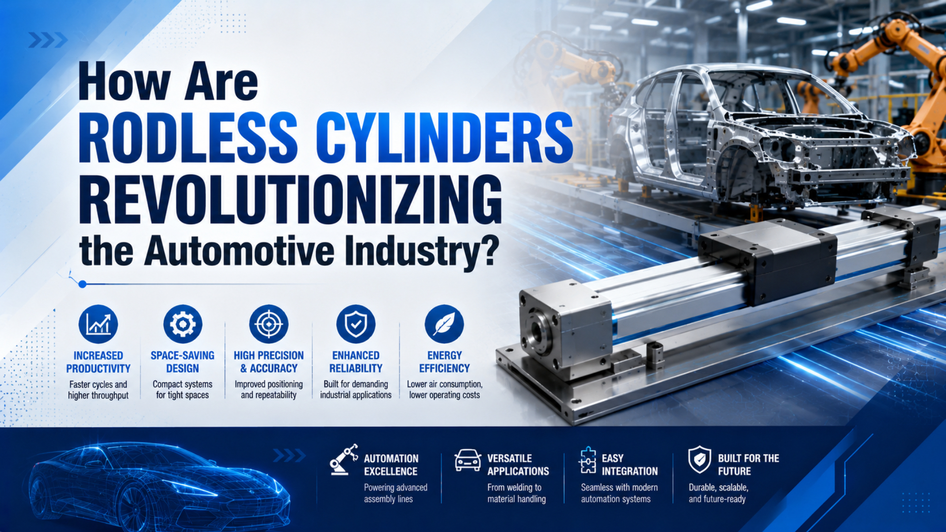 Image à la une : comment les vérins sans tige révolutionnent-ils l'industrie automobile ?