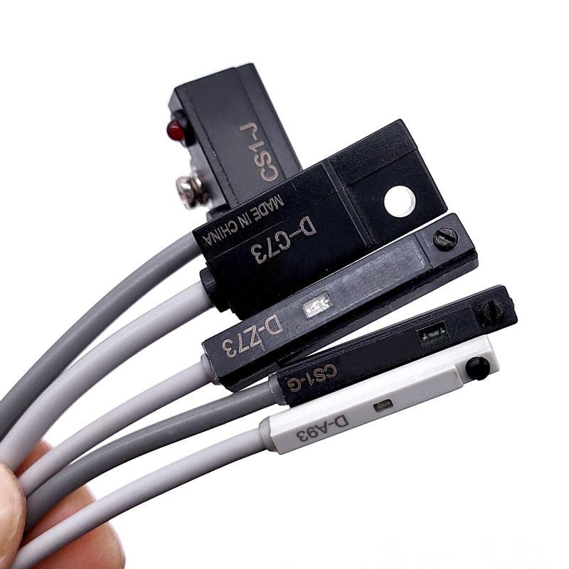 Công tắc từ reed và công tắc tiệm cận bán dẫn dùng để phát hiện điểm cuối và vùng của xi lanh khí nén