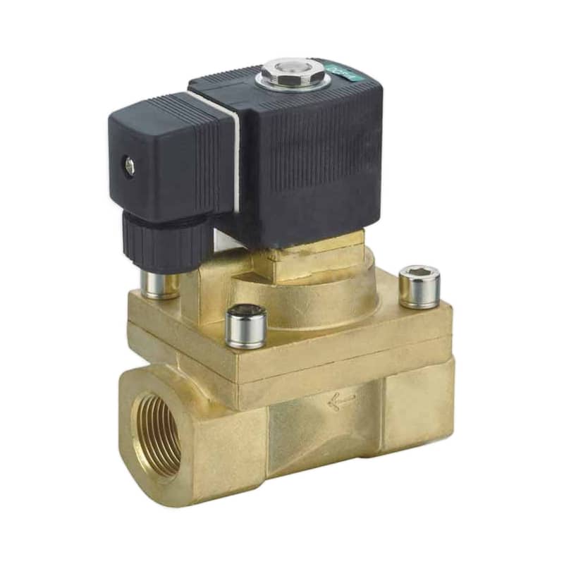 XC6213 Series diaphragm pilot operated solenoid valve with brass body for on-off process-fluid control