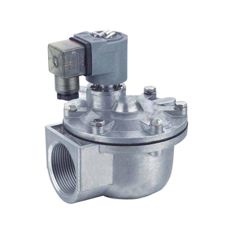 XMFZ series right angle pneumatic pulse valve used as a physical valve example for pressure-drop review.