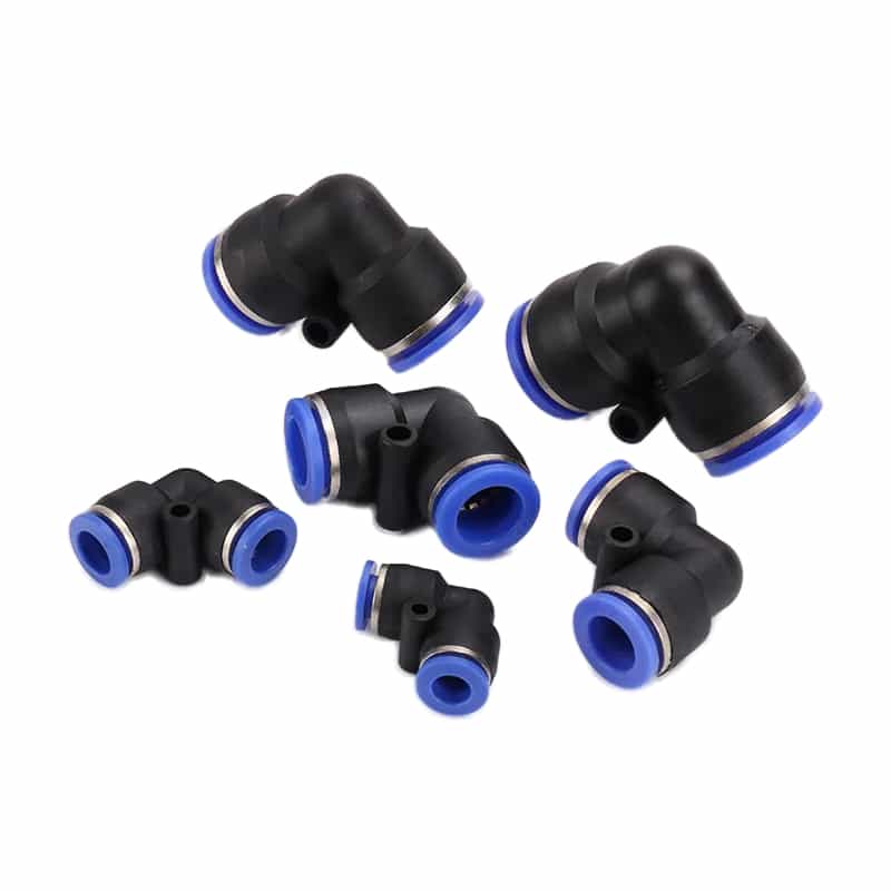 Đầu nối cắm nhanh cút nối dùng để đổi hướng ống mà không ép ống uốn gấp tại mối nối