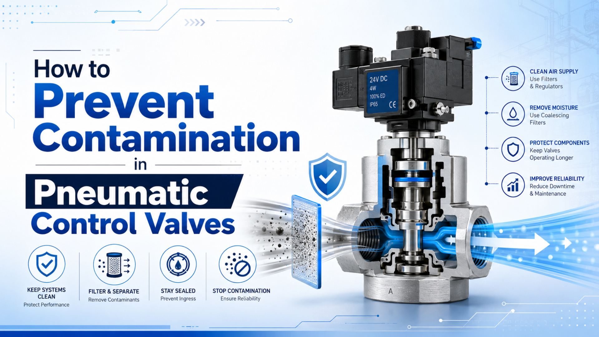 Prévention de la contamination des distributeurs pneumatiques