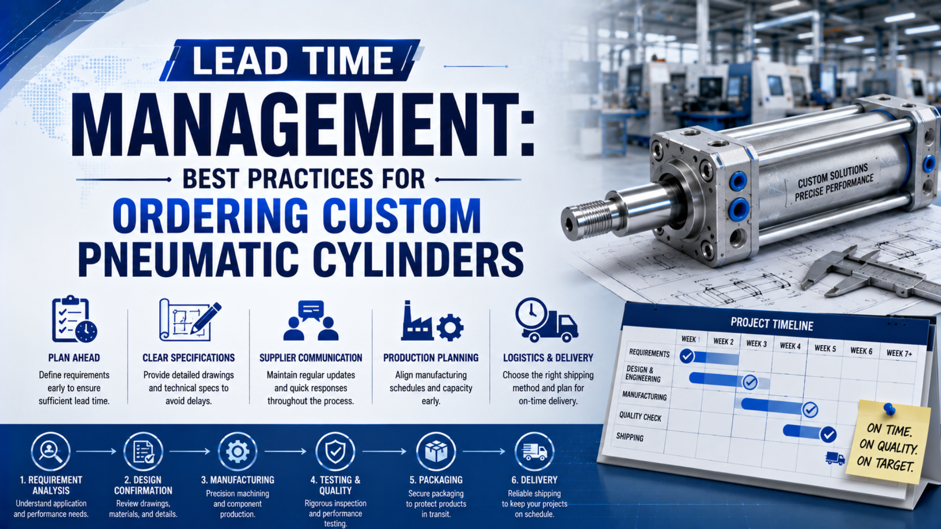 Lead Time Management: Best Practices for Ordering Custom Pneumatic Cylinders featured image