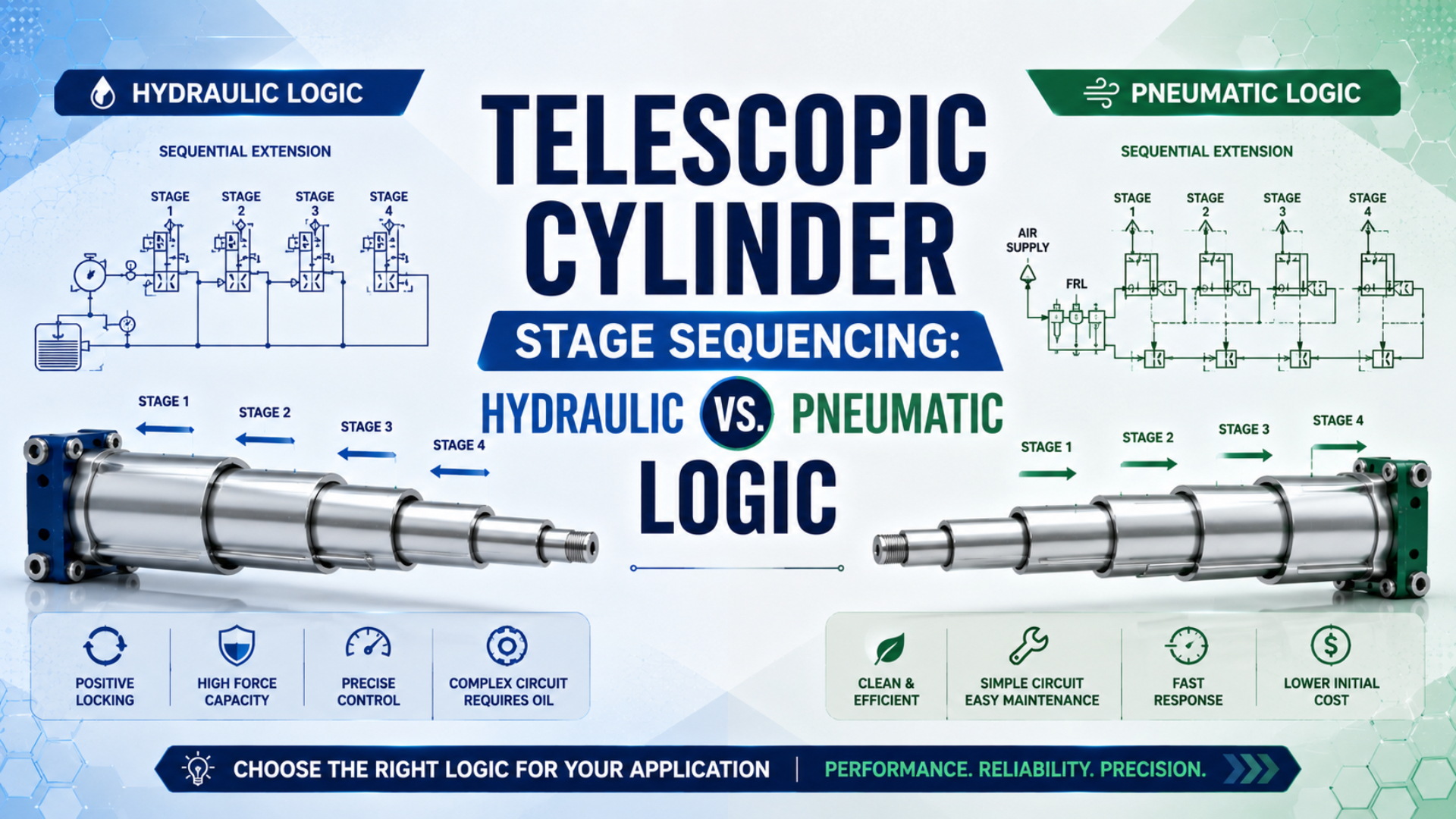 Séquençage des étages d’un vérin télescopique : logique hydraulique et pneumatique, image de couverture