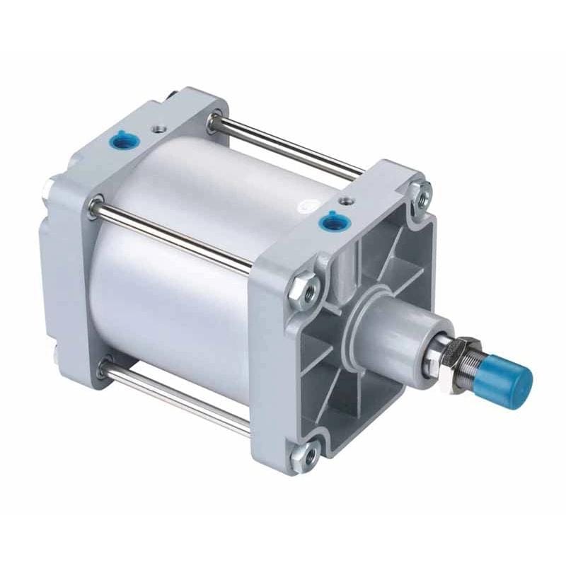 Piston alanını, kuvveti ve hazne hacmini belirleyen çapı gösteren ISO 15552 pnömatik silindir