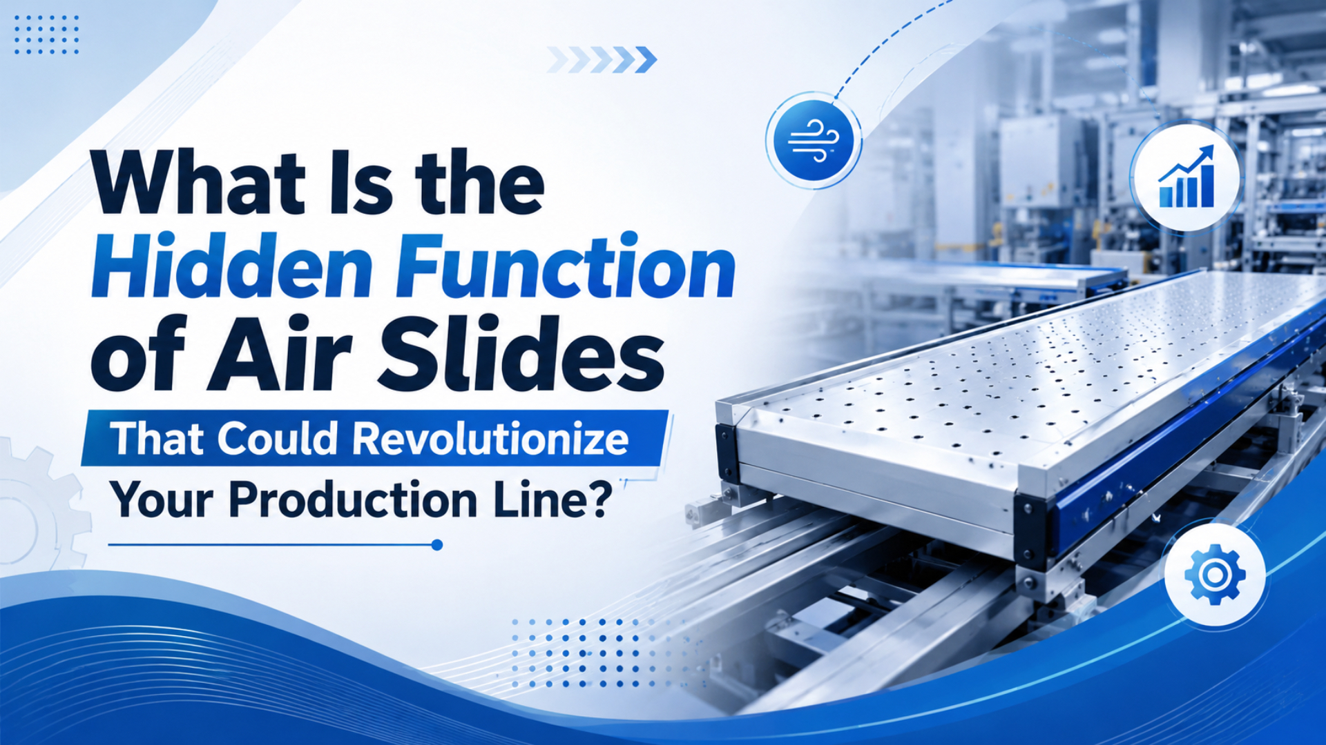 Pneumatic air slide with integrated guide carriage moving a compact automation fixture on a production line