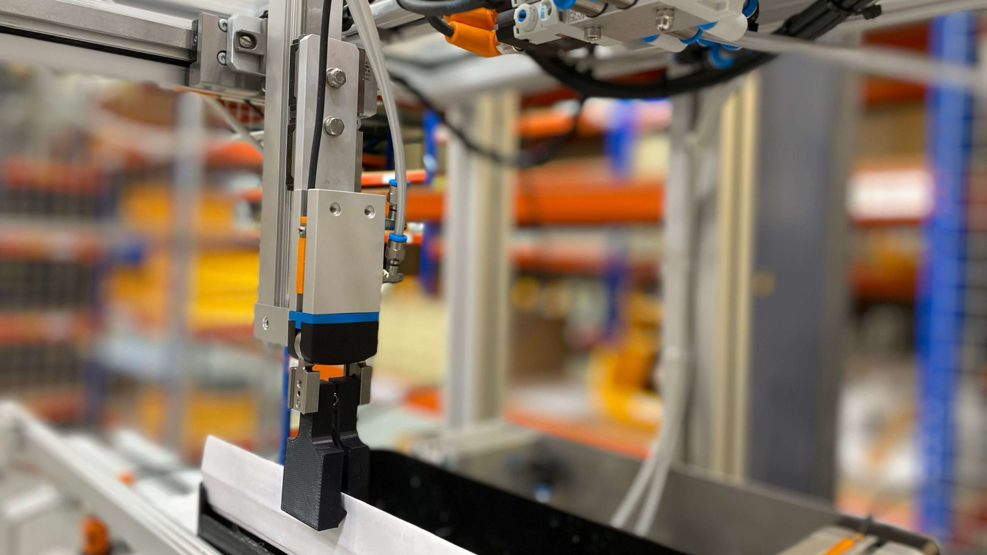 Pneumatic gripper robotic pick and place application for repeatable part handling