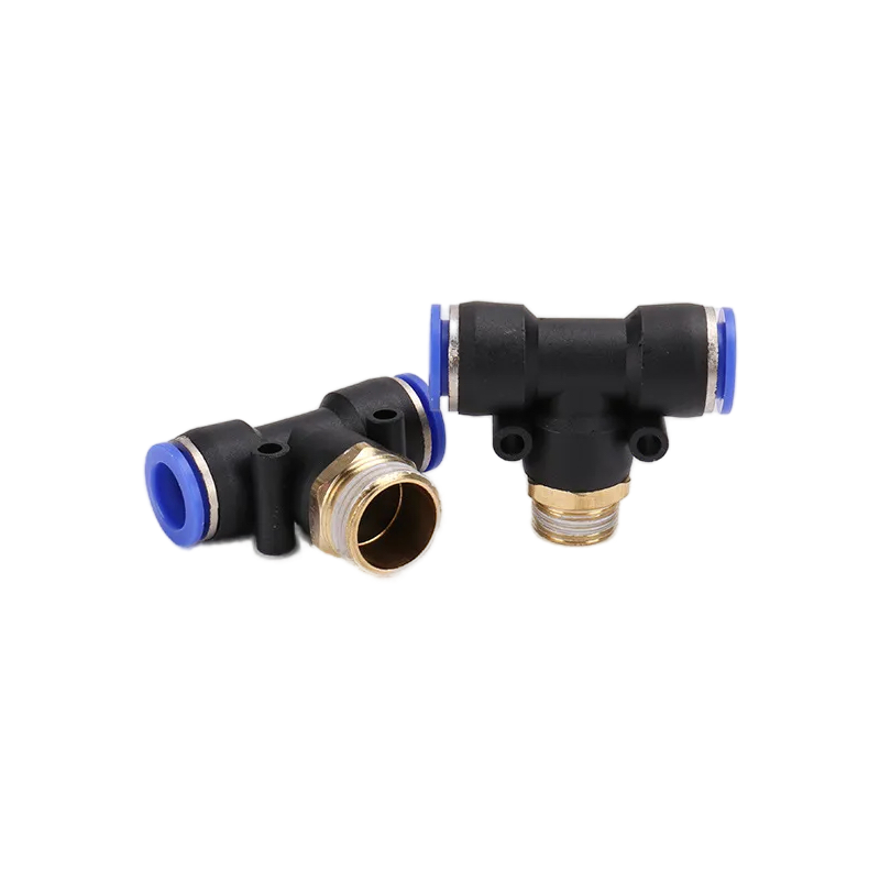 Pneumatic fittings and threaded connection component