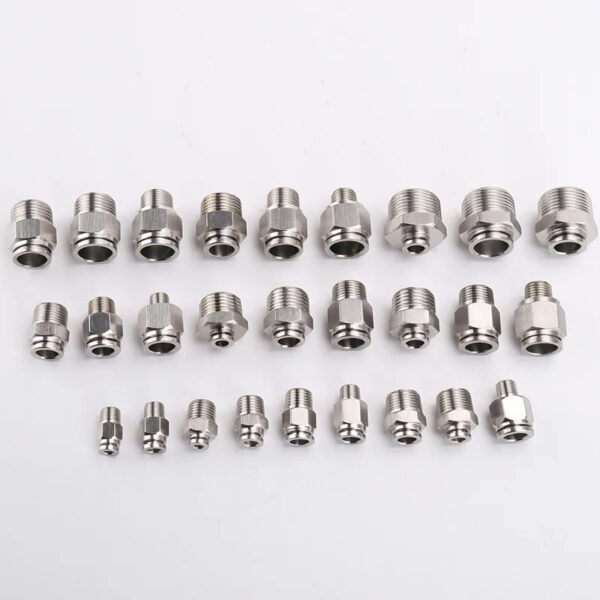 PC-Serie Edelstahl Schnellverschlussstecker Außengewinde