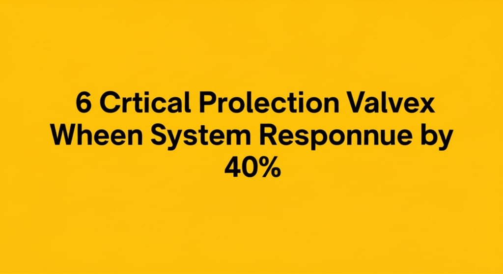 6 Critical Proportional Valve Selection Factors That Improve System Response by 40%