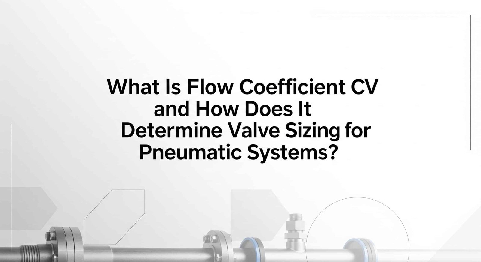 What Is Flow Coefficient Cv and How Does It Determine Valve Sizing for Pneumatic Systems?