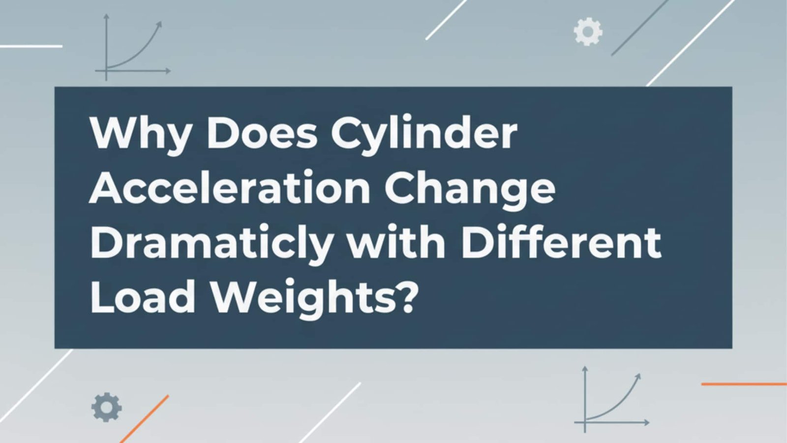Why Does Cylinder Acceleration Change Dramatically with Different Load Weights?