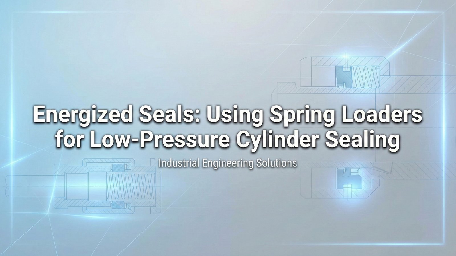 Garnituri energizate - Utilizarea dispozitivelor de încărcare cu arc pentru etanșarea cilindrilor de joasă presiune