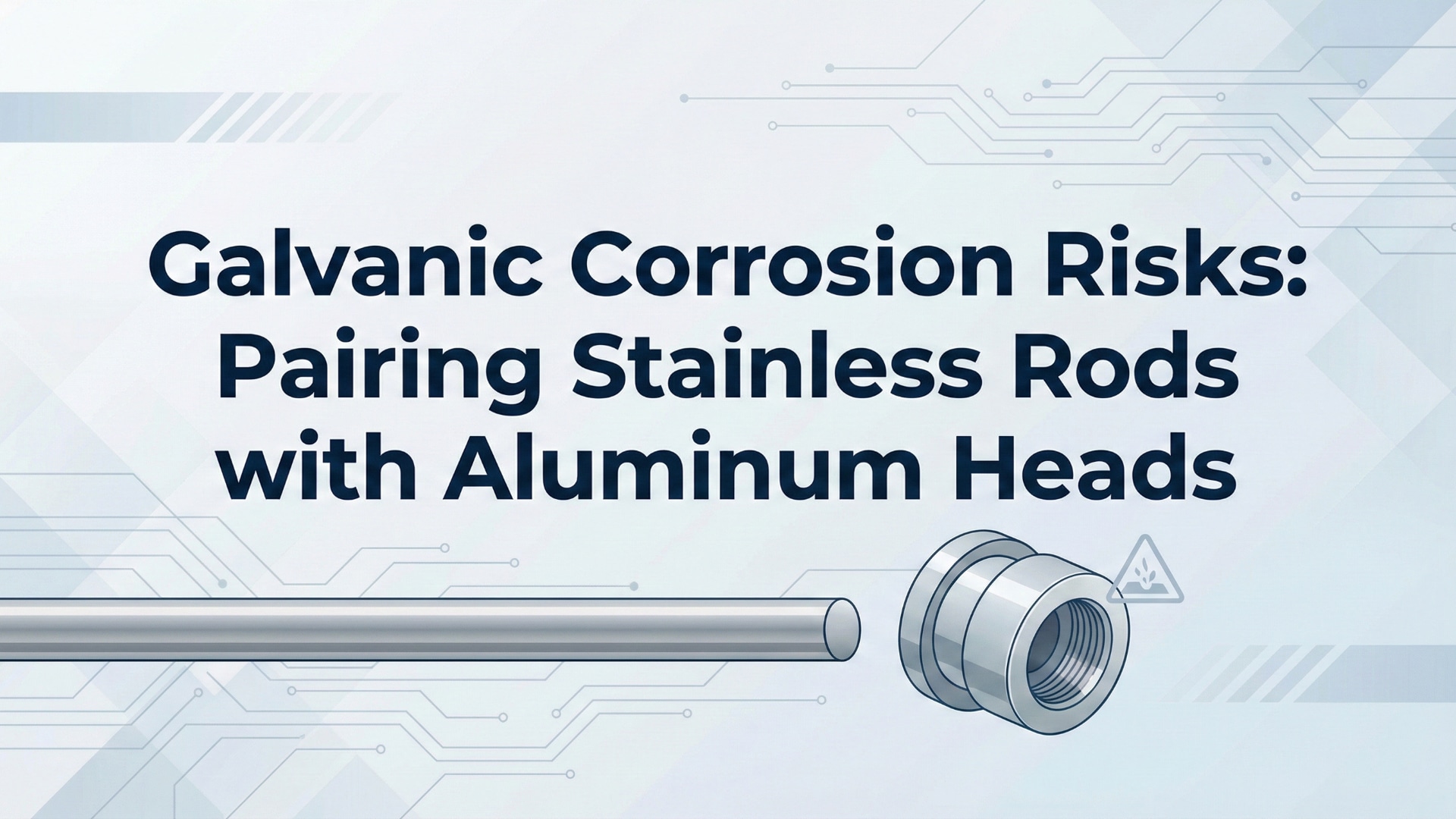 Rizici od galvanske korozije – kombinovanje nerđajućih šipki sa aluminijskim glavama
