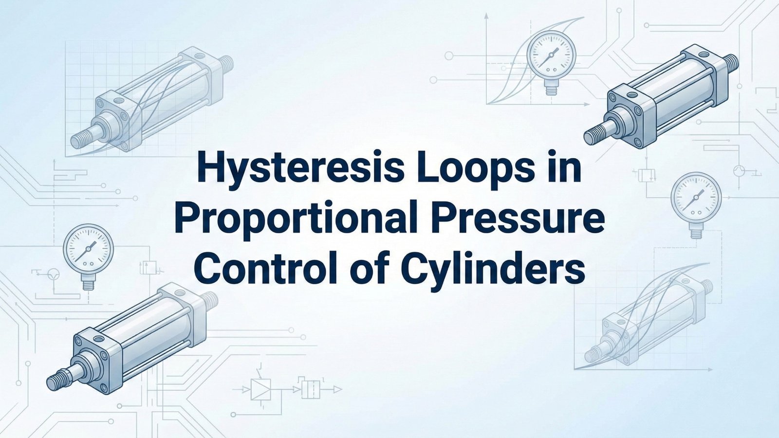 Hysterezní smyčky v proporcionálním řízení tlaku válců