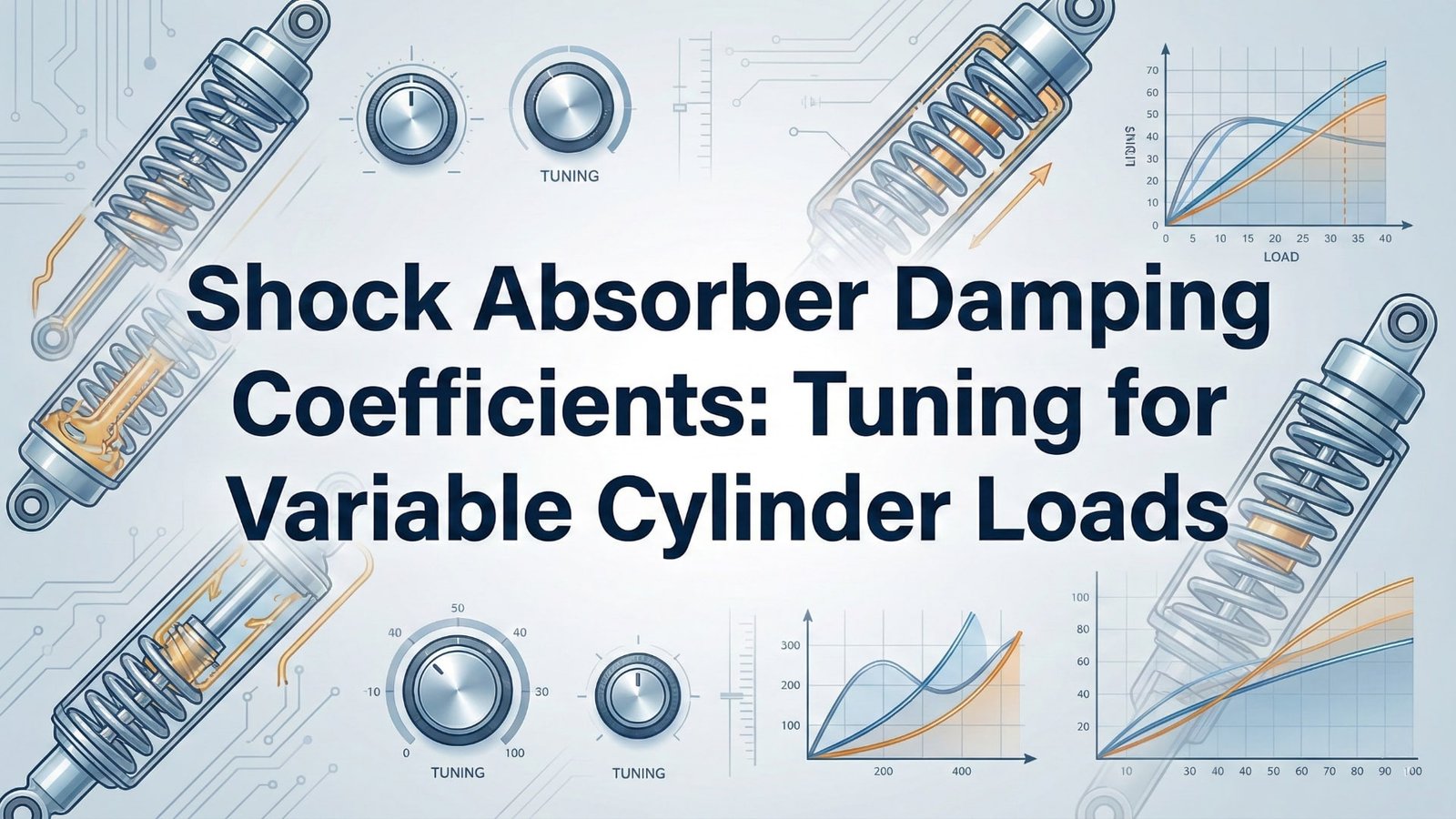 معاملات التخميد لممتص الصدمات - الضبط لأحمال الأسطوانات المتغيرة