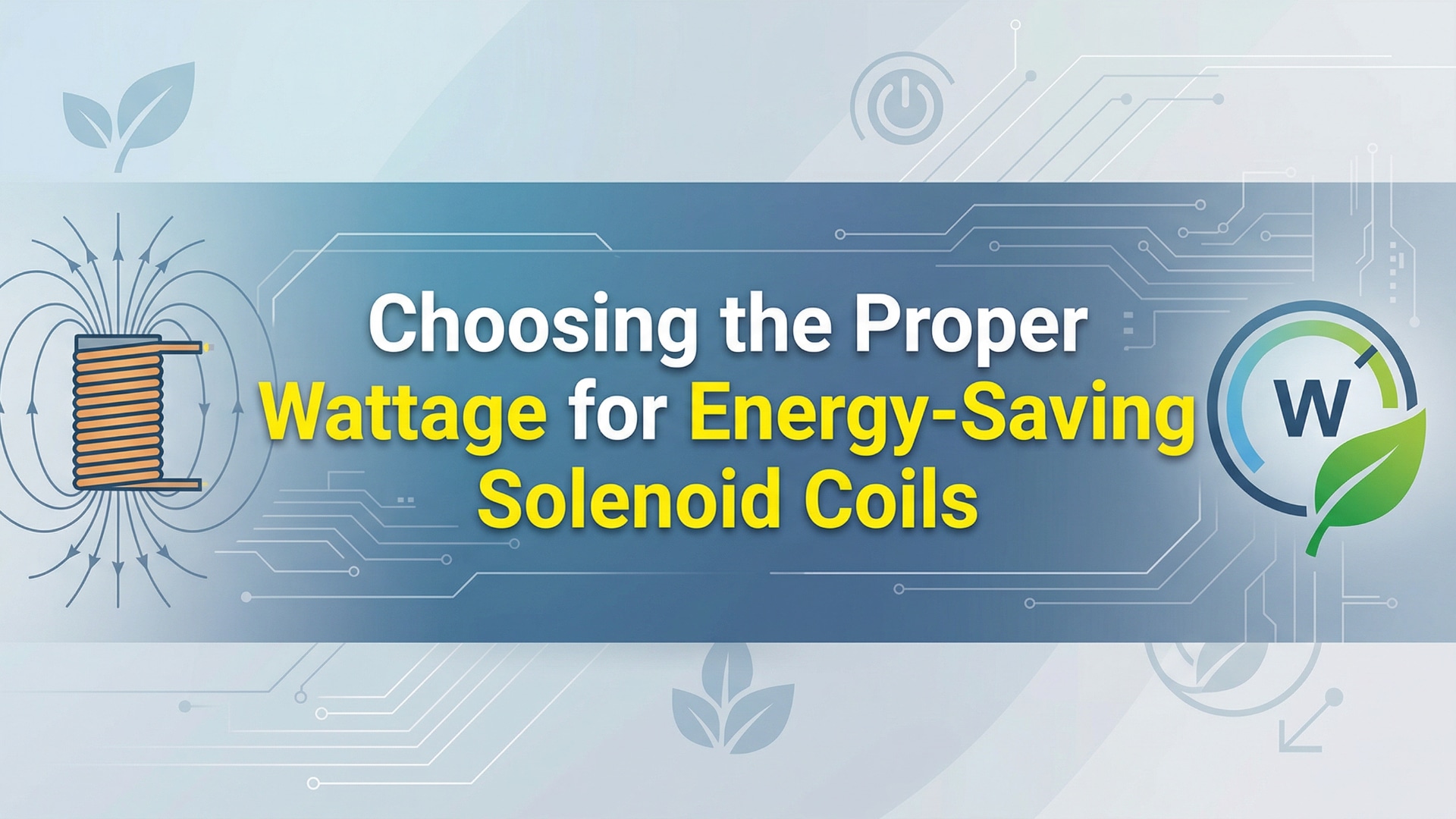 בחירת ההספק המתאים לסלילי סולנואיד חסכוניים באנרגיה