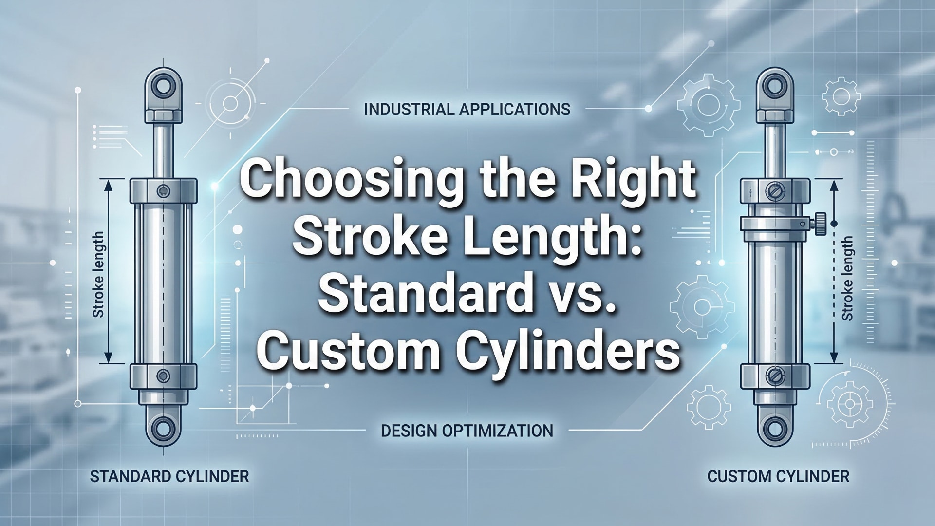 בחירת אורך המכה הנכון – צילינדרים סטנדרטיים לעומת צילינדרים בהתאמה אישית