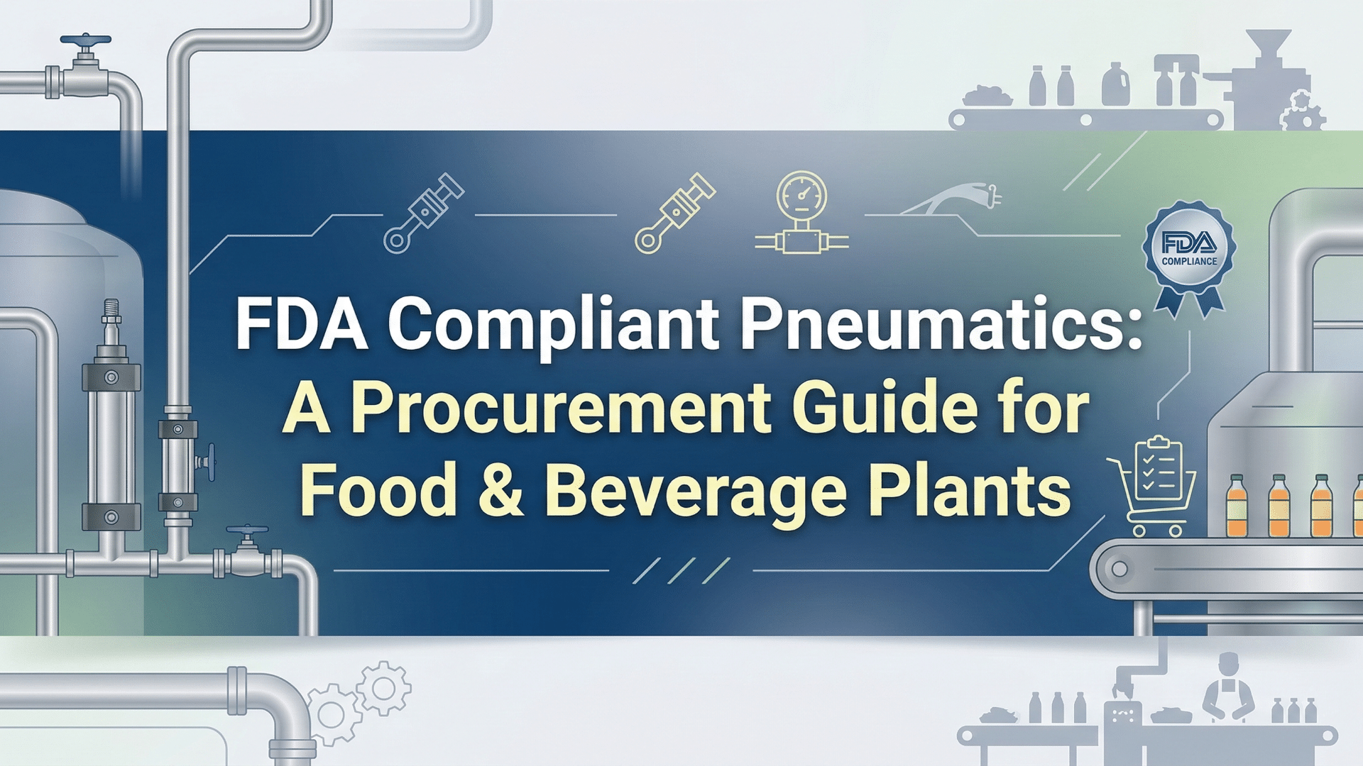 ระบบนิวเมติกส์ที่สอดคล้องกับมาตรฐาน FDA - คู่มือการจัดซื้อสำหรับโรงงานผลิตอาหารและเครื่องดื่ม