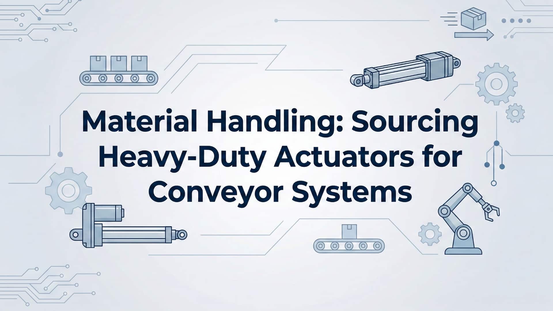 การจัดการวัสดุ - การจัดหาแอคทูเอเตอร์สำหรับงานหนักสำหรับระบบสายพานลำเลียง