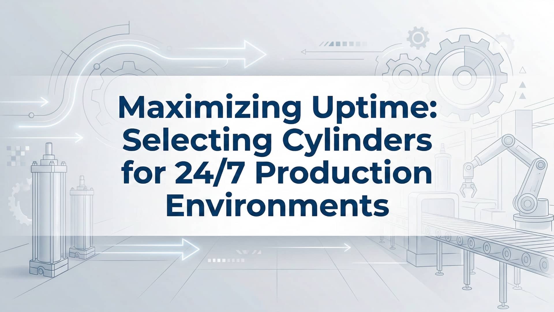 การเพิ่มเวลาการทำงานให้สูงสุด - การเลือกกระบอกสูบสำหรับสภาพแวดล้อมการผลิตตลอด 24 ชั่วโมง 7 วัน