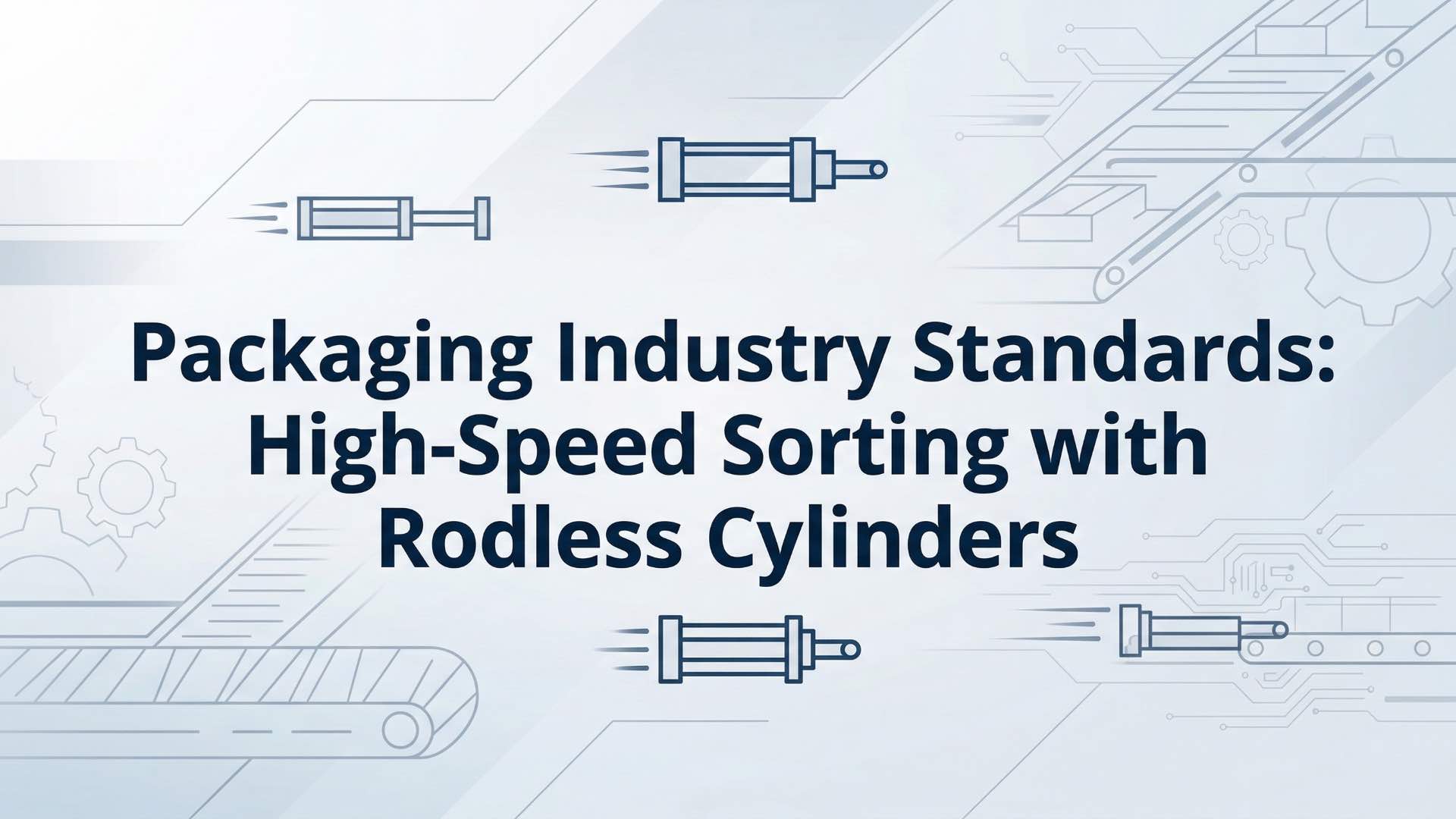 มาตรฐานอุตสาหกรรมบรรจุภัณฑ์ - การคัดแยกความเร็วสูงด้วยกระบอกสูบไร้ก้าน