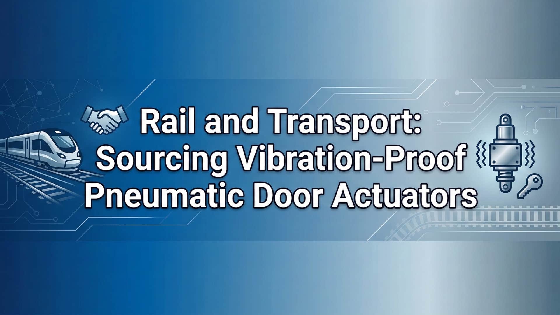 การรถไฟและการขนส่ง - การจัดหาแอคทูเอเตอร์ประตูระบบนิวเมติกส์กันสั่นสะเทือน