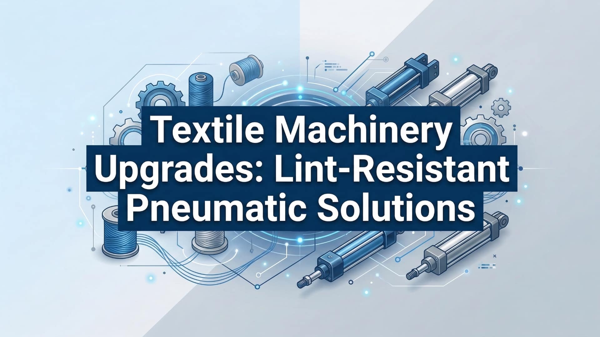 שדרוג מכונות טקסטיל - פתרונות פנאומטיים עמידים בפני מוך