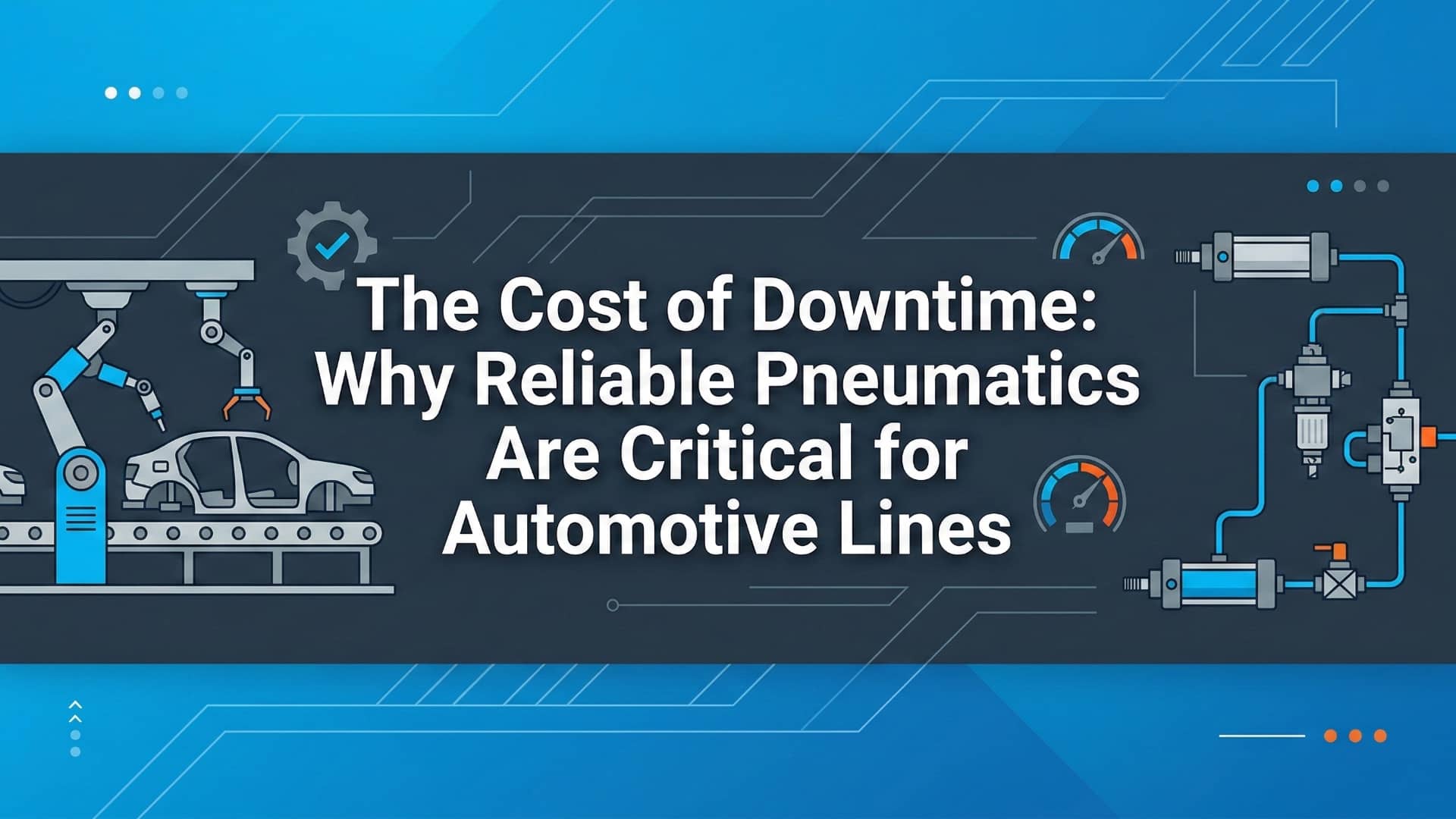 עלות השבתה - מדוע פנאומטיקה אמינה היא קריטית עבור קווי ייצור רכב