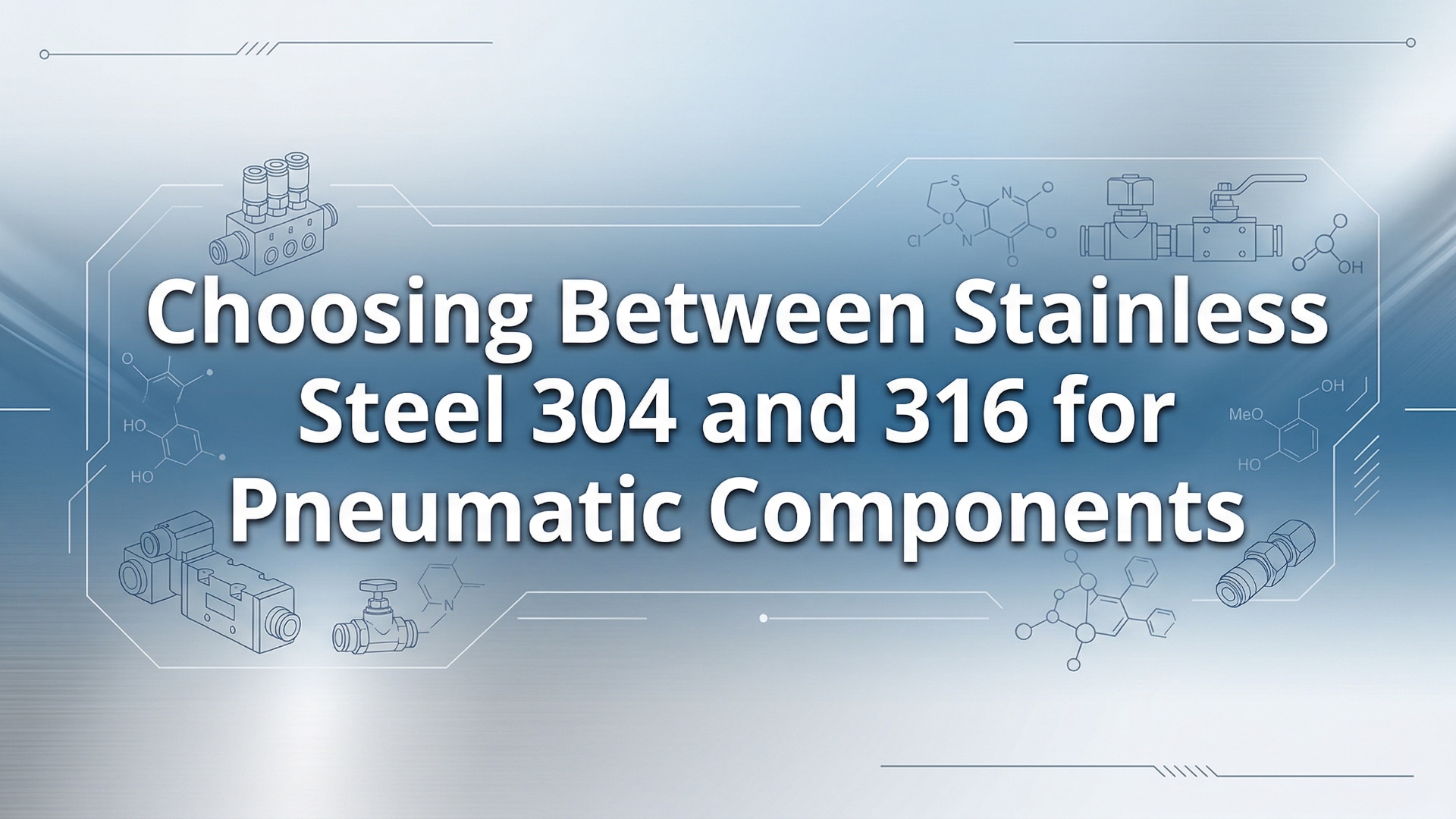 空気圧機器用ステンレス鋼304と316の選択