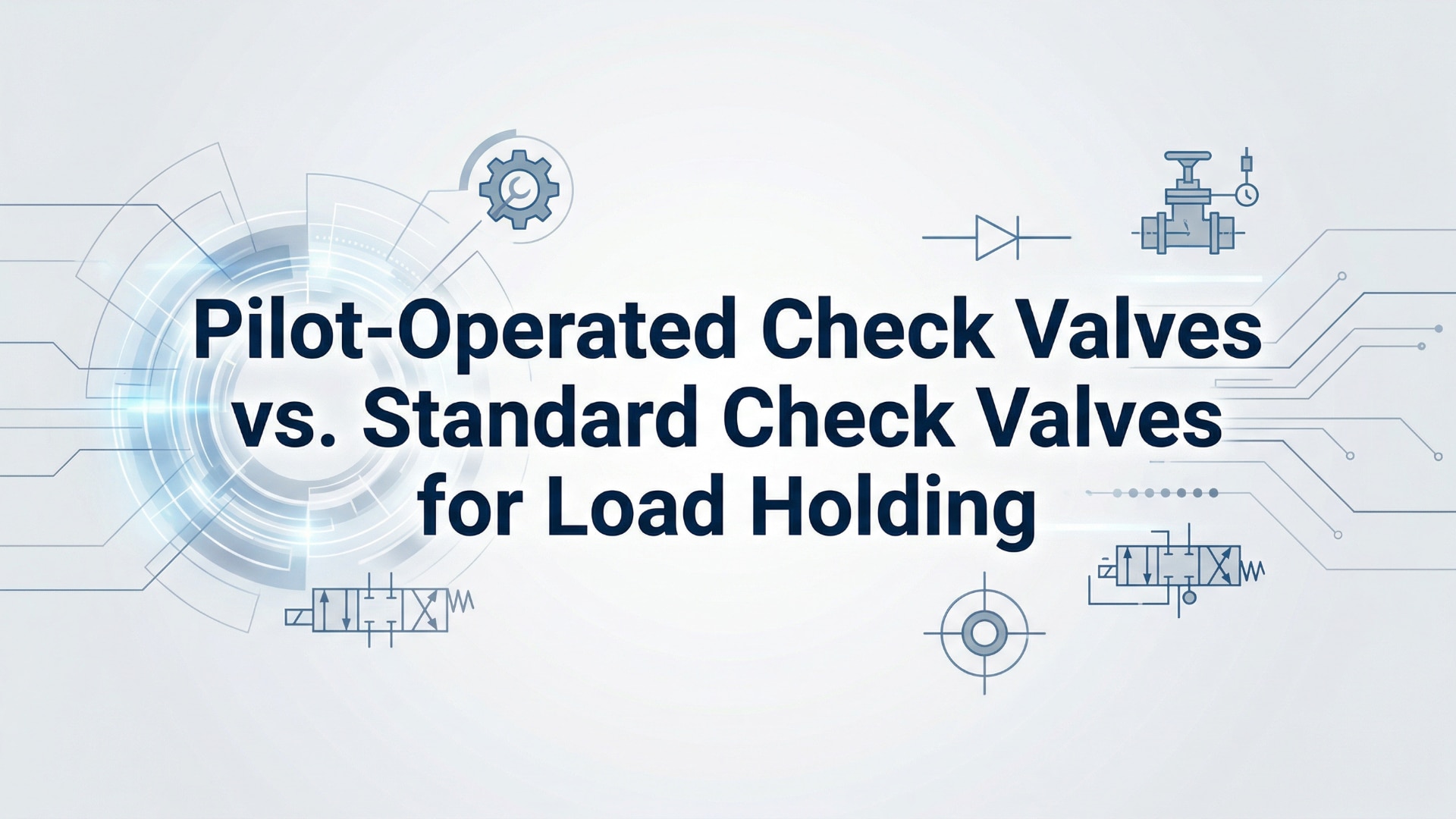 Pilot-Operated Check Valves vs. Standard Check Valves for Load Holding