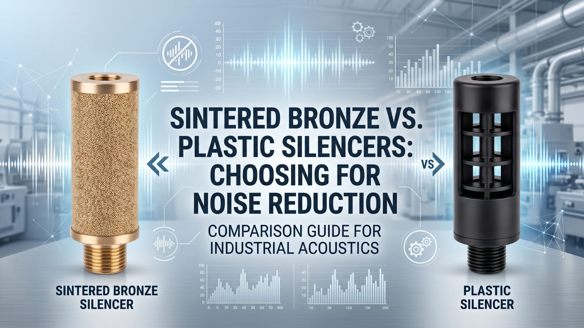 소결 청동 소음기 대 플라스틱 소음기 - 소음 감소를 위한 선택