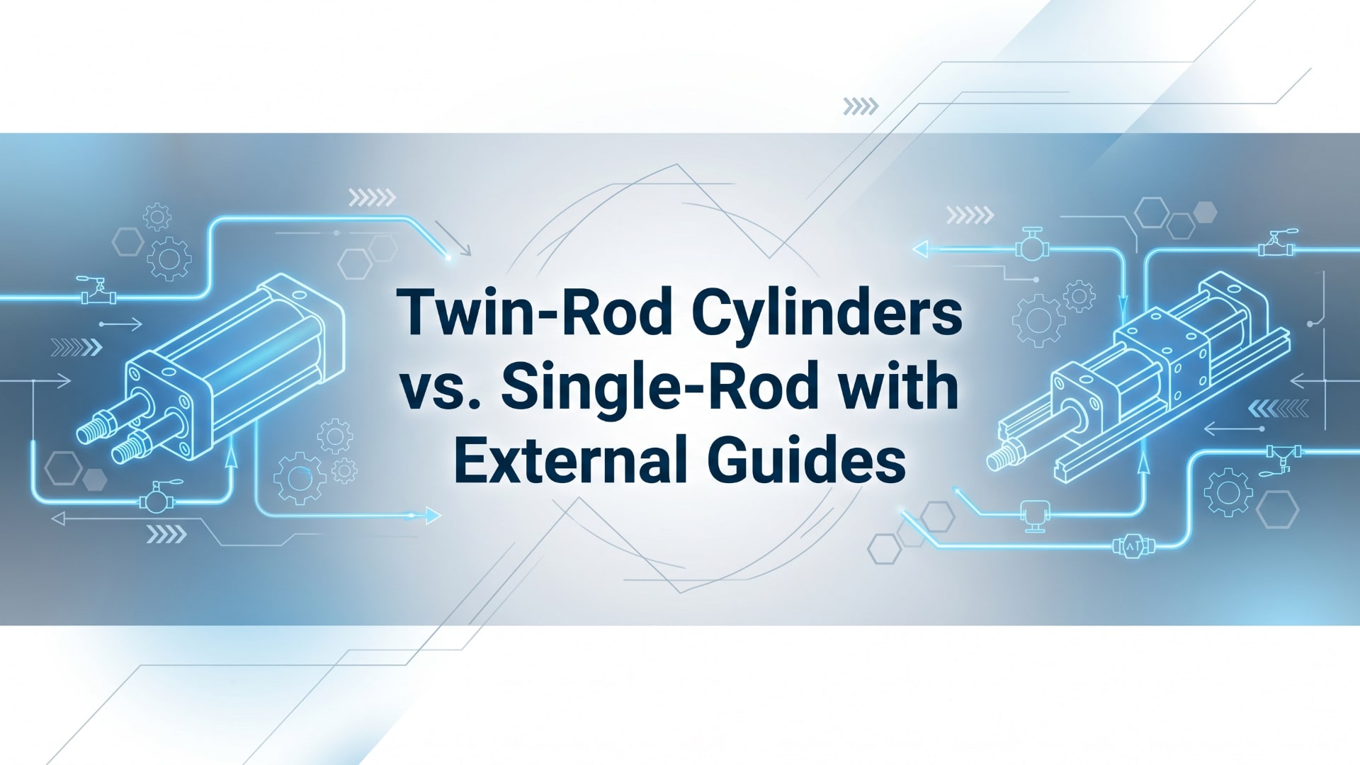 Válce se dvěma tyčemi vs. válce s jednou tyčí a vnějšími vodítky