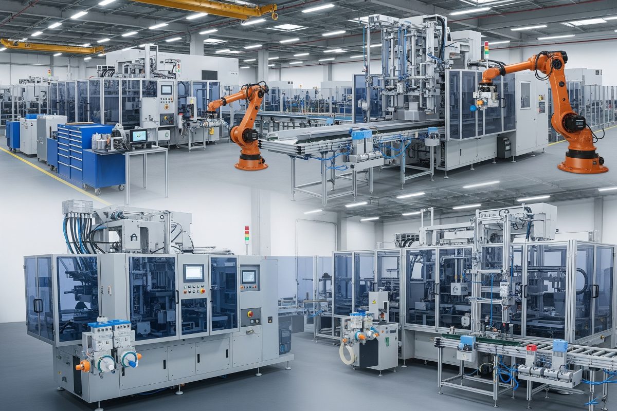 Ventili za upravljanje zrakom kao sastavni dijelovi razne automatizirane mehanizacije, uključujući pakirne mašine, proizvodne trake, sisteme za rukovanje materijalom i robotiku.