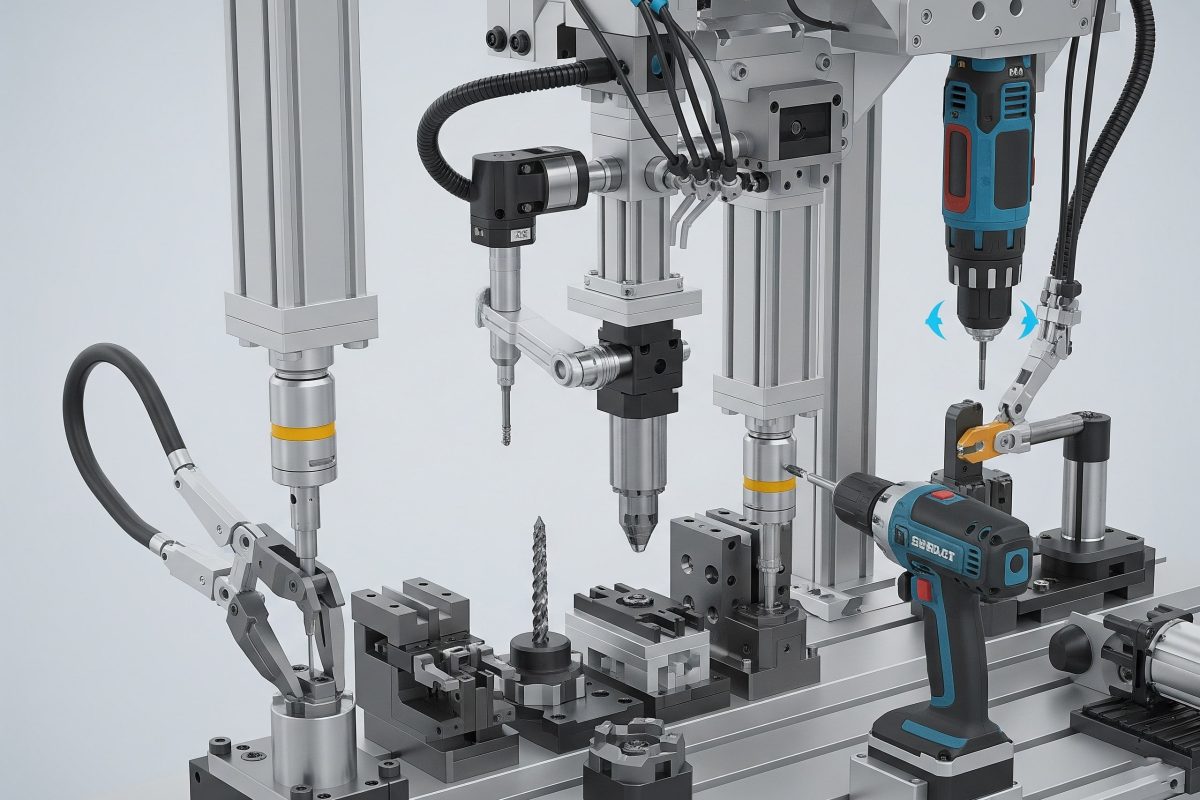 Kompaktni cilindri za vođenje koji pokreću male alate, uporne alate ili stezne uređaje s preciznim vođenim kretanjem u automatiziranom proizvodnom ili montažnom sistemu.